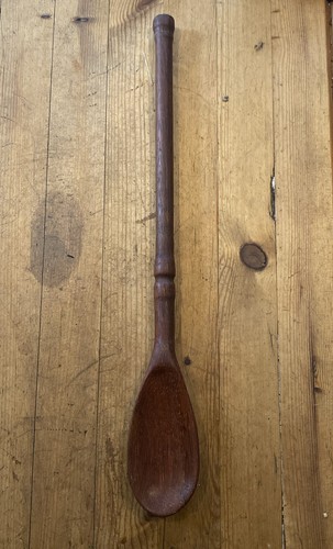 Antique hardwood wooden spoon - antique,