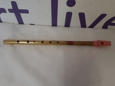 Brass GENERATION TIN WHISTLE in Key of Bb. Irish Penny Folk Whistle, mellow tone