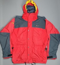 BERGHAUS Mera Peak Goretex Jacket Mens Medium Waterproof Hooded Rain Coat Red
