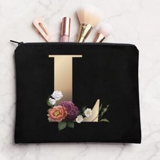 Gold Letter Travel Bag Wash