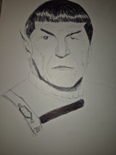 Drawing spock star trek - spock,