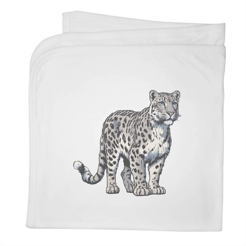 Snow leopard baby blanket - leopard',