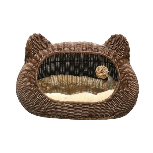 Woven cat cave cozy - cat, bed