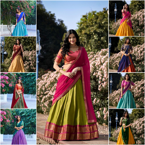 Designer kanchipuram lehenga - designer,