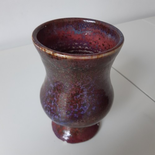 Studio pottery vase flambe and - studio,