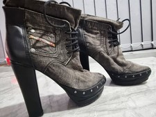 Diesel Denim/Leather Heeled