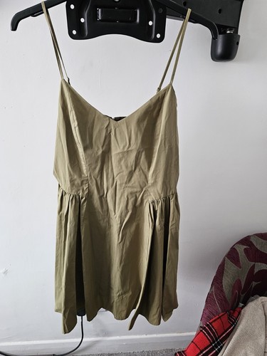 Primark khaki strappy neck - khaki,
