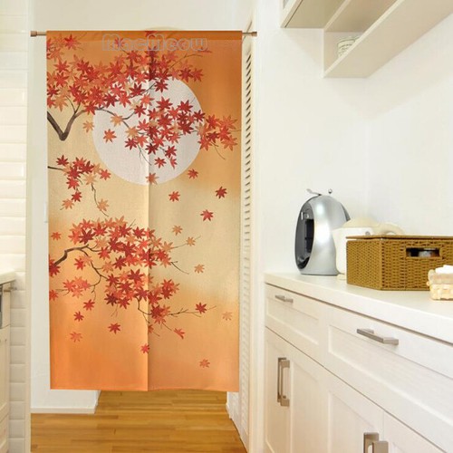 Yellow maple leaf room divider - maple,