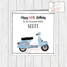 Personalised Blue Scooter