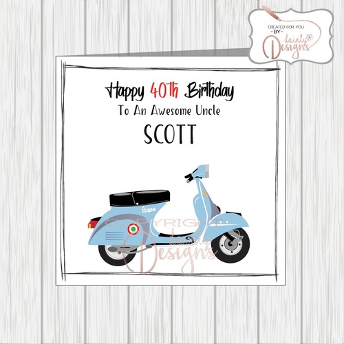 Personalised blue scooter - blue,