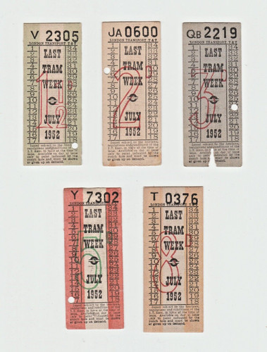 Tram tickets london - 5,