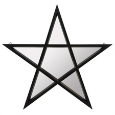 Black Framed Gothic Pentagram