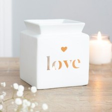 LOVE Oil Burner White cut out