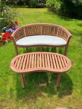 Teak Banana Curved Garden