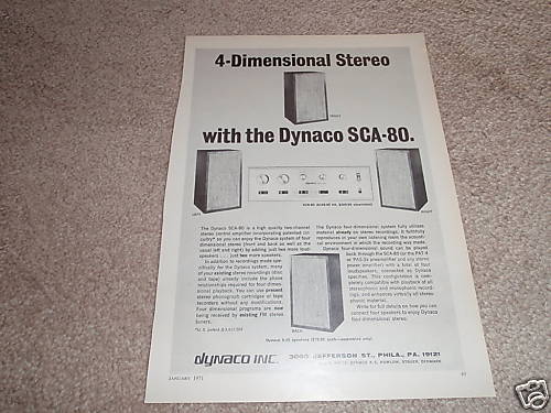 Dynaco sca quad preamp - dynaco, sca-80