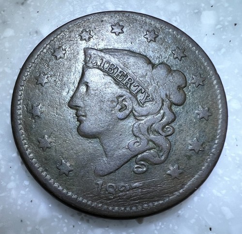 1837 coronet large cent - 1837,