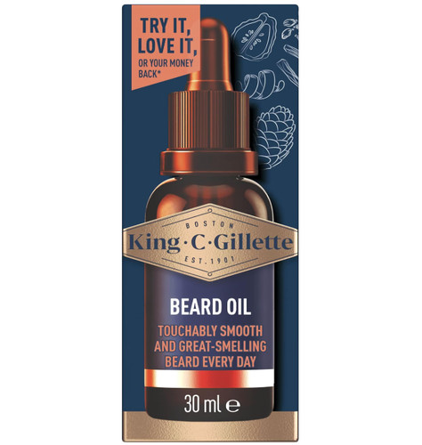 King gillette beard oil - king,