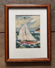 Needlepoint Framed Picture of
