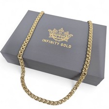 Mens 9ct gold 6mm bismarck - gold, xp