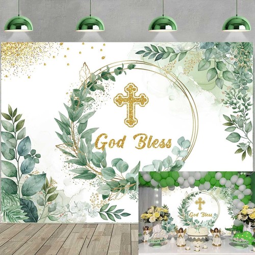 God bless backdrop - god, gold
