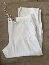 Ladies TU white linen wide