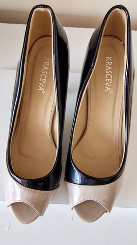 Krasceva black beige - black/beige, patent