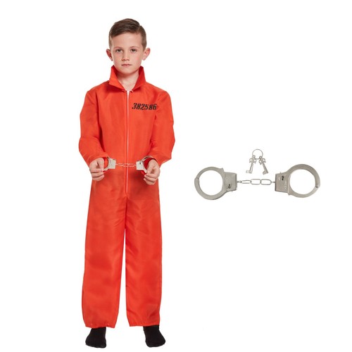 Kids prisoner suit jumpsuit - suit,