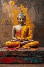 STUNNING BUDDHA CANVAS PICTURE