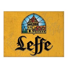 Metal Tin Sign Plaque Leffe