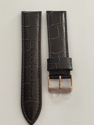 Lorus 22mm dark brown leather - brown,