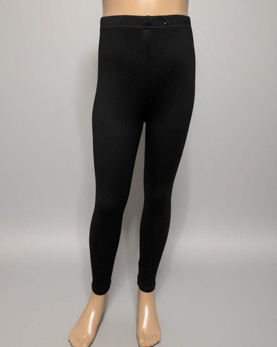 Girls years black glitter - 9-10,