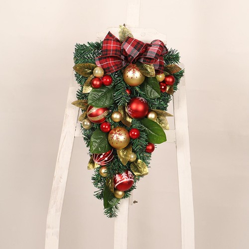 Christmas teardrop wreath - christmas,