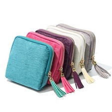 1x Mini Jewelry Travel Case Travel Jewelry Pouch Velvet Jewelry Organizer Bag