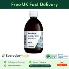 Lactulose Solution 300ml | Constipation Relief & Stool Softener Oral Liquid