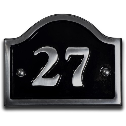 Aluminium bridge house number - house,