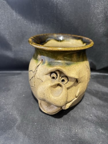 Pretty ugly pottery mug beaker - mug,