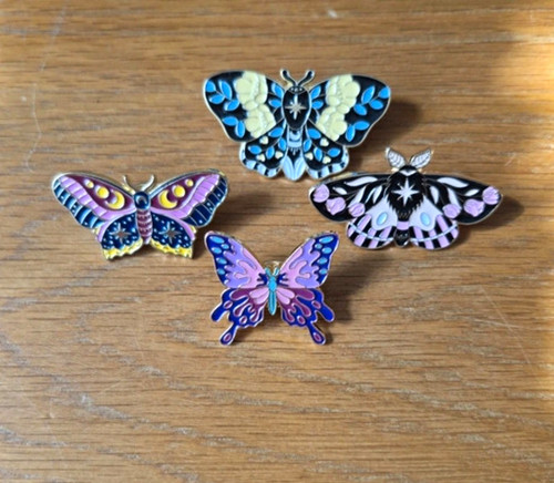 Job lot enamel - job, butterfly