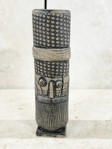 Vintage studio ceramic statue - ceramic,