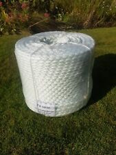 220 Mtrs.12mm White 8 Strand  Rope,Anchor Boat Mooring-Job Lot. polypropylene 