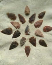 Flint stone arrowhead - flint, &