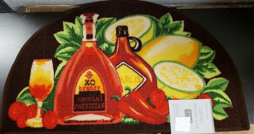 Printed nylon kitchen rug - nylon,