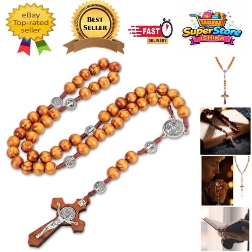 Durable olive wood rosary - wood,
