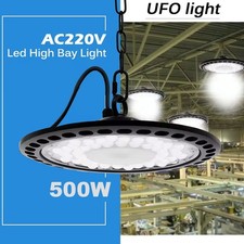 LED High Bay Lights 500W UFO Commercial Industrial Warehouse Workshop Lighting