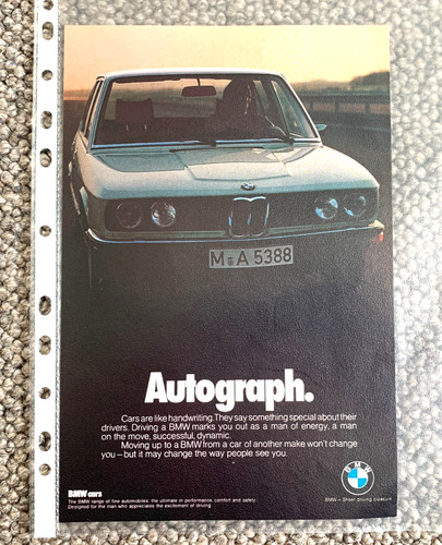 Bmw range 1970s frameable - 1970s,