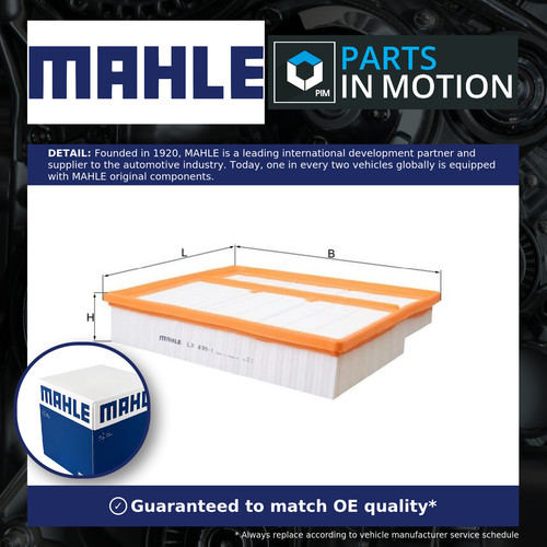 Air filter lx439 mahle - air,