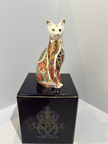 Royal crown derby siamese cat - royal,