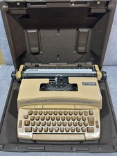 Smith Corona Coronamatic Coronet Super 12 Electric Portable Typewriter - Brown
