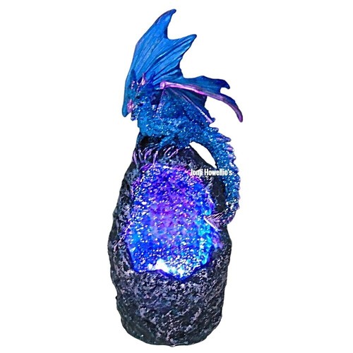 Dragon blue crystal geode - dragon,
