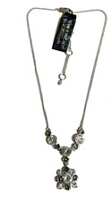Givenchy Swarovski Silver Tone