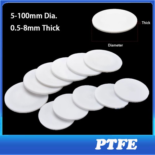 Ptfe plastics round disc pads - round,